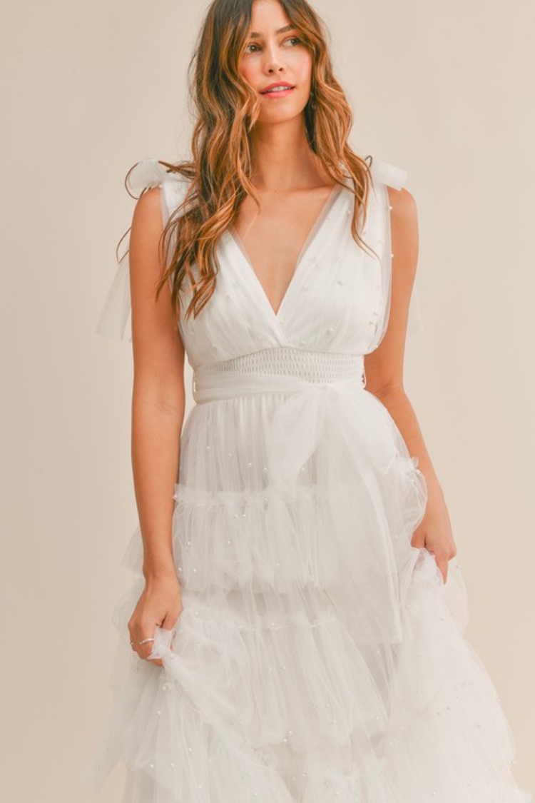 Perla Tulle Tiered Maxi Dress - FINAL SALE
