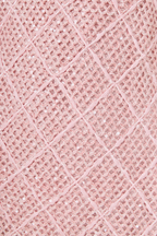 Pink Textured Midi Dress
