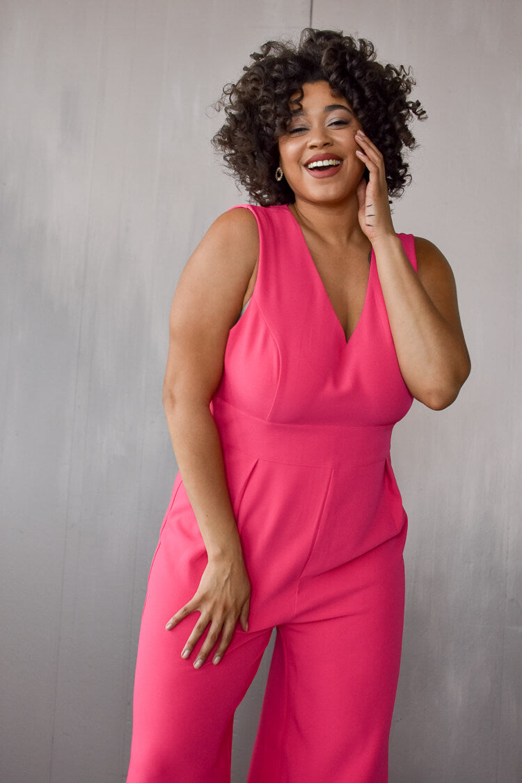 Aldridge Classic Pink Wide Legged Jumpsuit