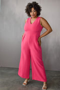 Aldridge Classic Pink Wide Legged Jumpsuit