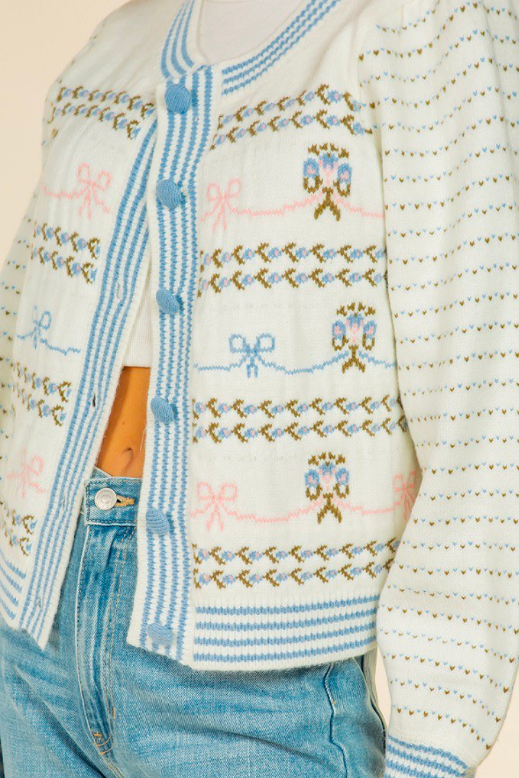 Madison Bow Cardigan