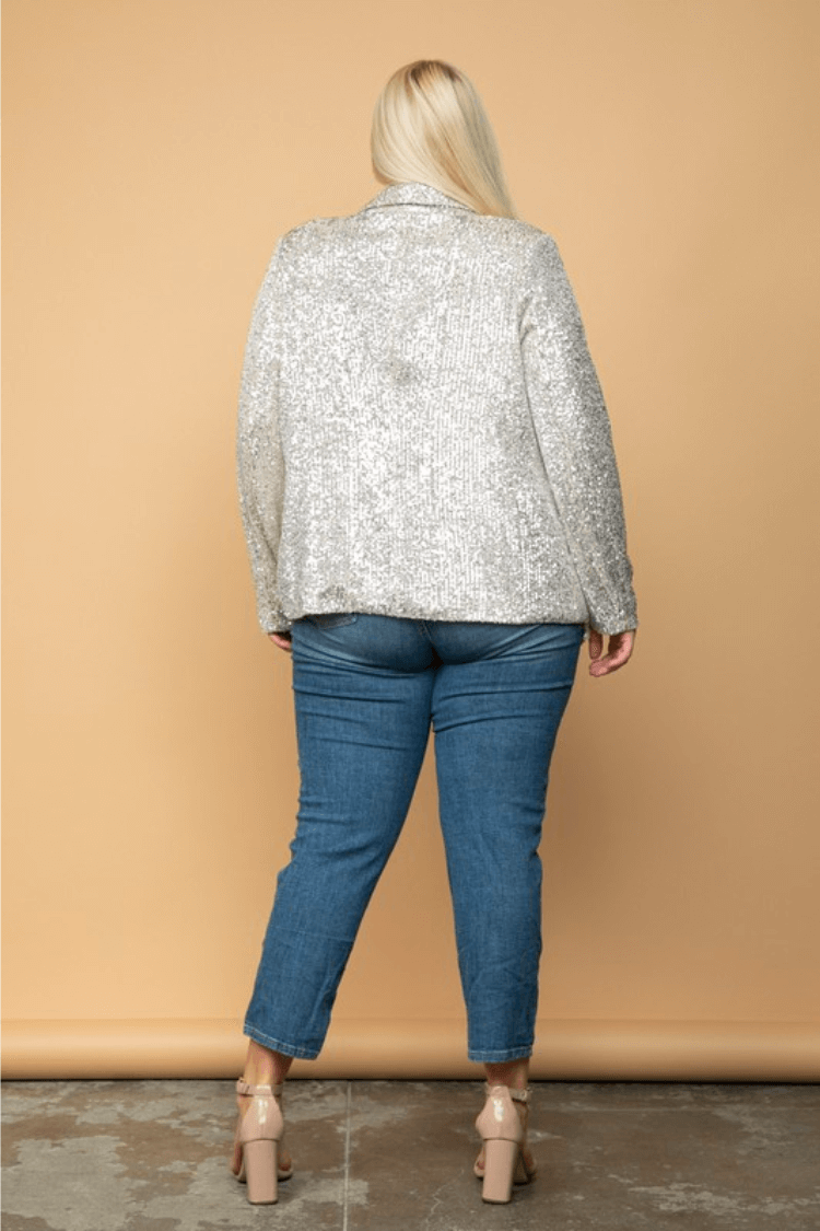 Quinn Champagne Sequin Blazer