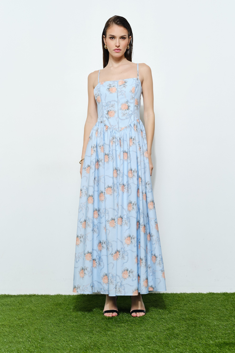 Provence Bloom Maxi Dress