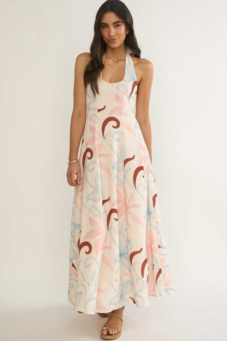Capri Scroll Maxi Dress