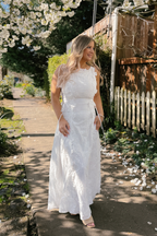 At Last Floral Eyelet Maxi Dress