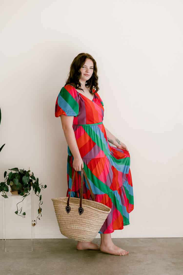 Riviera Maya Rainbow Maxi Dress - FINAL SALE