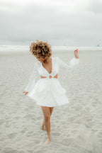 Rya White Silky Cutout Mini Dress - FINAL SALE