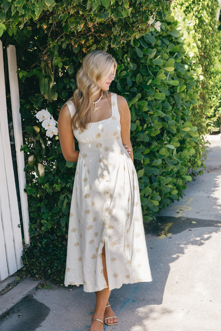 Seashell Society Midi Dress