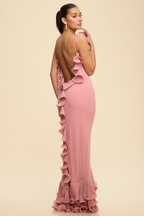Sloane Ruffle Maxi Dress - Blush