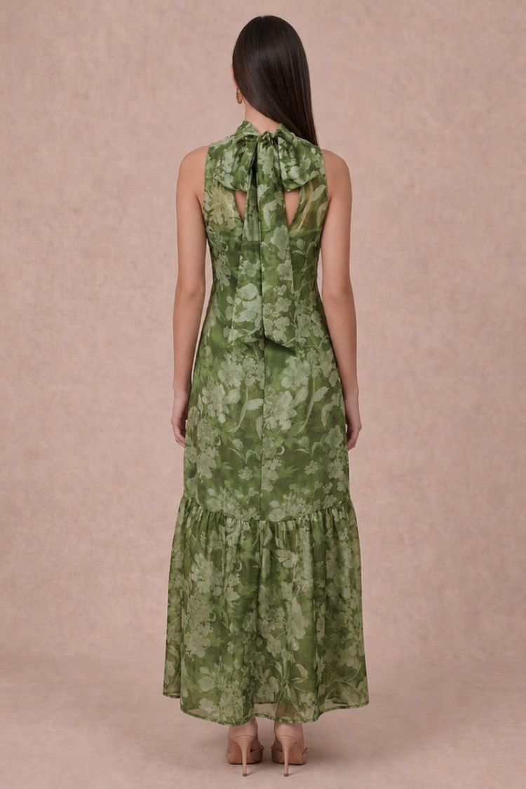 Sonoma Olive Floral Maxi Dress