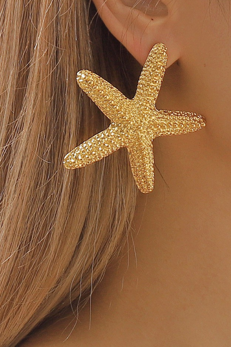 Starfish Gold Earrings