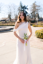 Thalia Draped Maxi Dress - Ivory