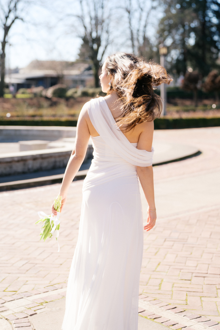 Thalia Draped Maxi Dress - Ivory