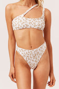 The Brody Top - Gold Leopard Jacquard  - FINAL SALE