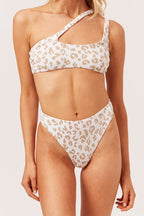 The Brody Top - Gold Leopard Jacquard  - FINAL SALE
