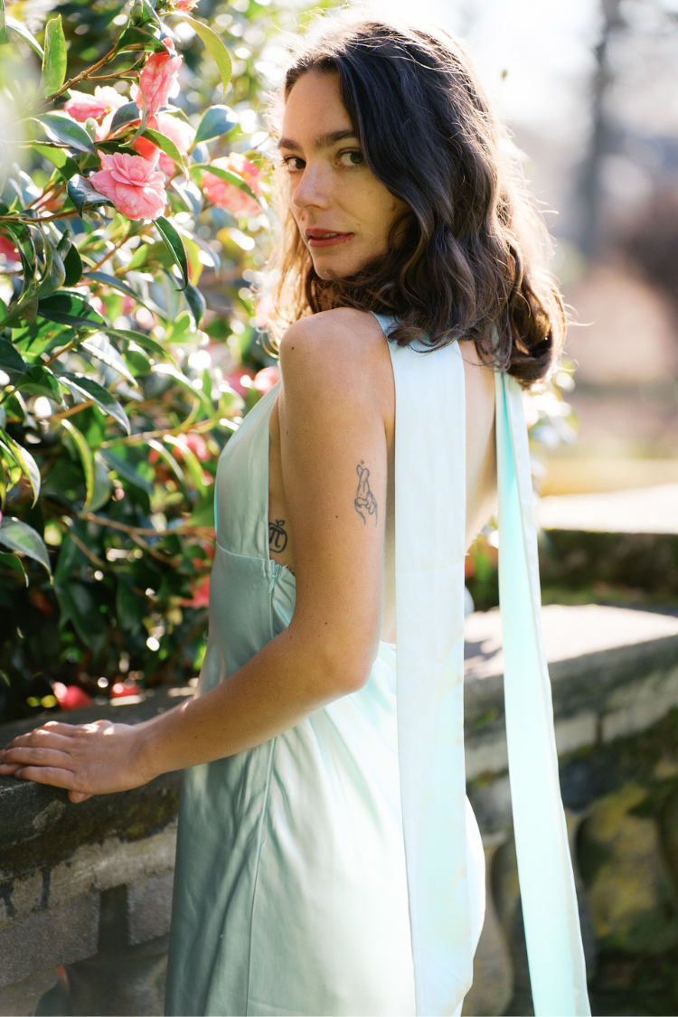 Tiffany Blue Halter Maxi Dress