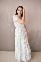 Violet Ditsy Floral Maxi Dress