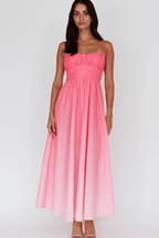 Wailea Sunset Ombre Maxi Dress - Pink
