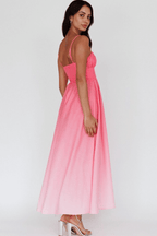 Wailea Sunset Ombre Maxi Dress - Pink