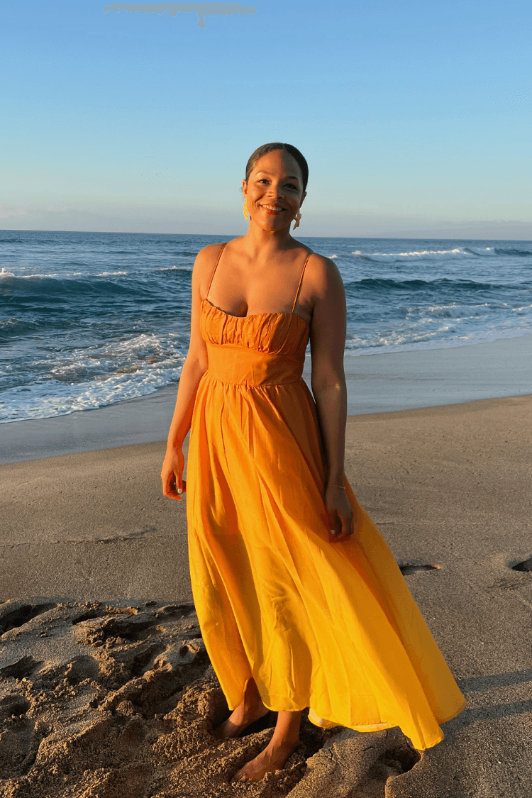 Wailea Sunset Ombre Maxi Dress - Orange - FINAL SALE