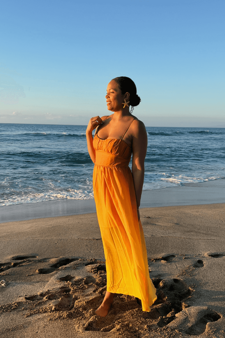 Wailea Sunset Ombre Maxi Dress - Orange - FINAL SALE