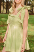 Walking Down the Aisle Lime Mini Dress - FINAL SALE