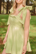 Walking Down the Aisle Lime Mini Dress - FINAL SALE