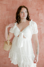 Lottie Eyelet Mini Dress - FINAL SALE