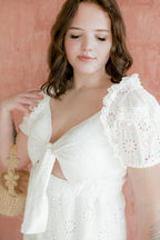 Lottie Eyelet Mini Dress - FINAL SALE