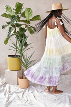 Island Time Rainbow Tie Dye Maxi Dress