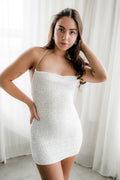 Kendra White Sequin Mini Dress - FINAL SALE