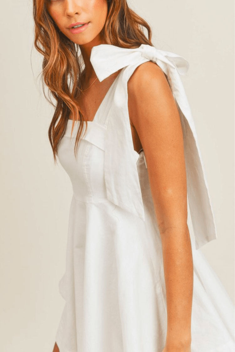 Walking Down the Aisle White Mini Dress
