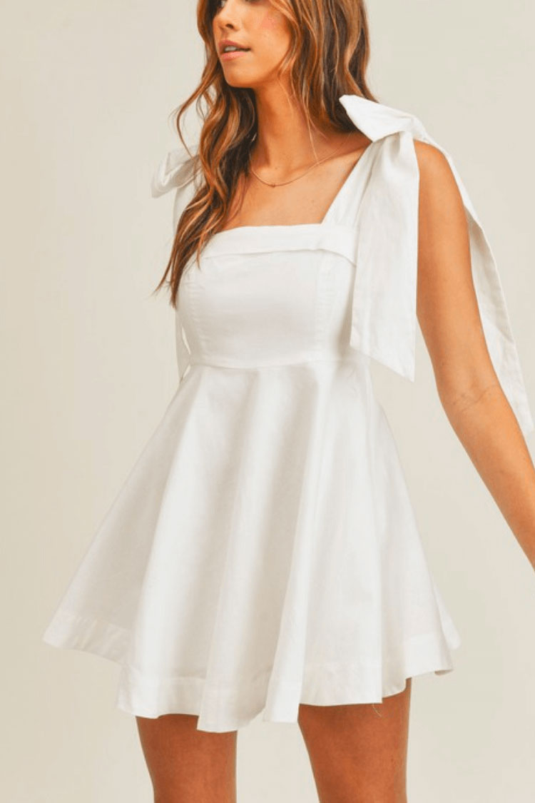 Walking Down the Aisle White Mini Dress