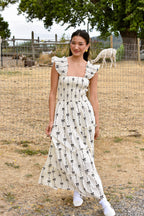 Nell Bow Print Maxi Dress - FINAL SALE