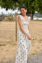 Nell Bow Print Maxi Dress - FINAL SALE