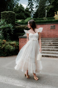 Orsay Flutter Sleeve Maxi Dress - Cream