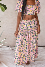 Pink Floral Crop Top - FINAL SALE