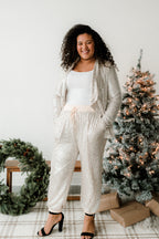 Quinn Champagne Sequin Joggers