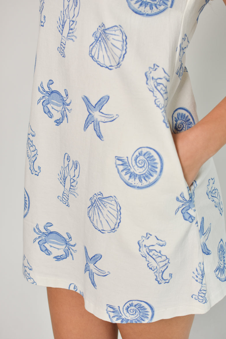 Seaside Seashell Mini Dress