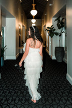Tremmezina Tulle Halter Maxi - White