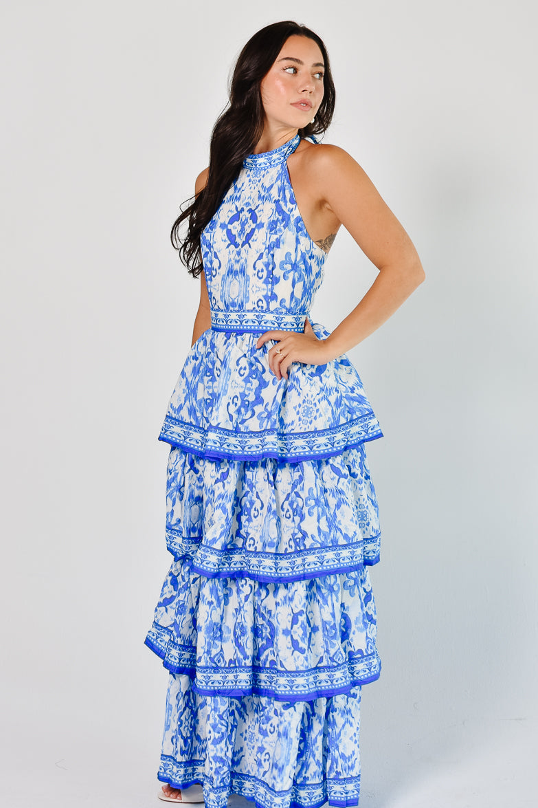 Villa Azzurra Tiered Maxi Dress - FINAL SALE