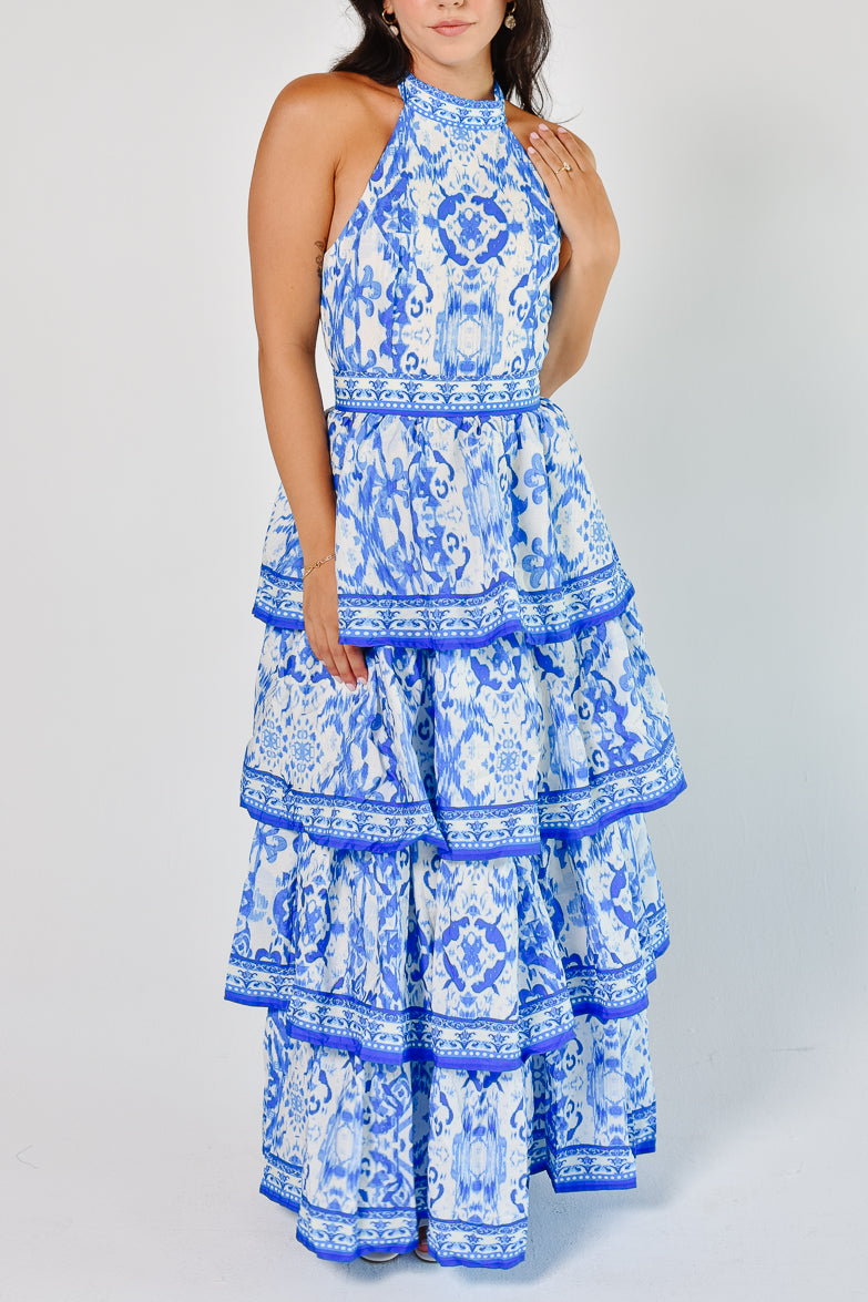 Villa Azzurra Tiered Maxi Dress - FINAL SALE