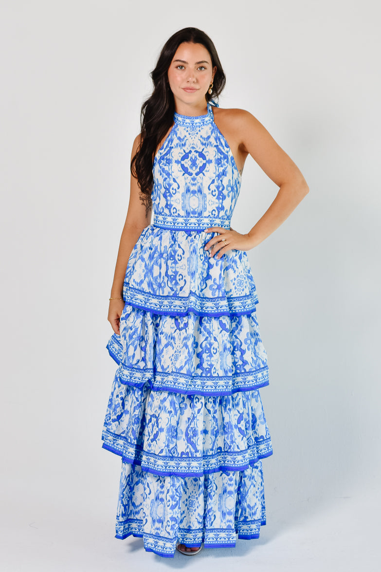 Villa Azzurra Tiered Maxi Dress - FINAL SALE