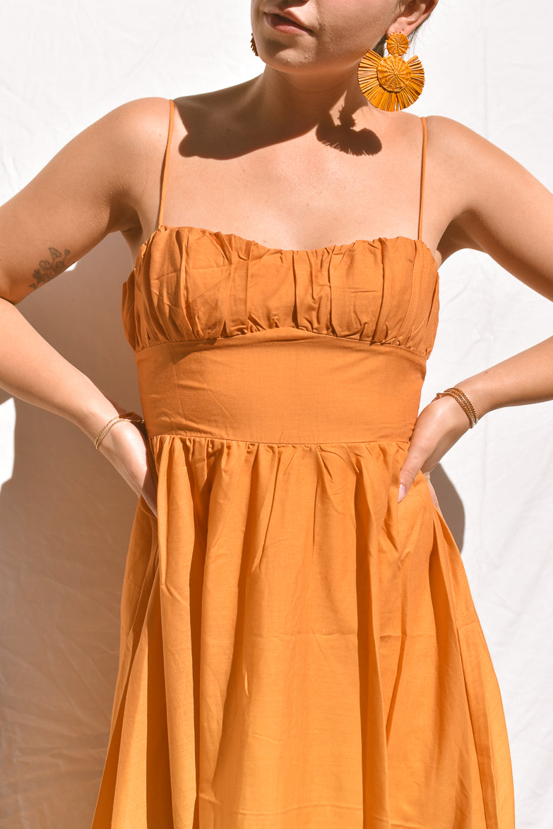 Wailea Sunset Ombre Maxi Dress - Orange - FINAL SALE