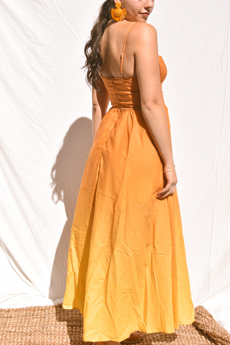 Wailea Sunset Ombre Maxi Dress - Orange - FINAL SALE