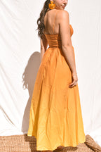Wailea Sunset Ombre Maxi Dress - Orange - FINAL SALE