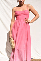 Wailea Sunset Ombre Maxi Dress - Pink
