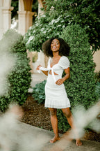 Ives Front Tie Mini Dress