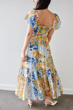 Willow Watercolor Floral Maxi Dress
