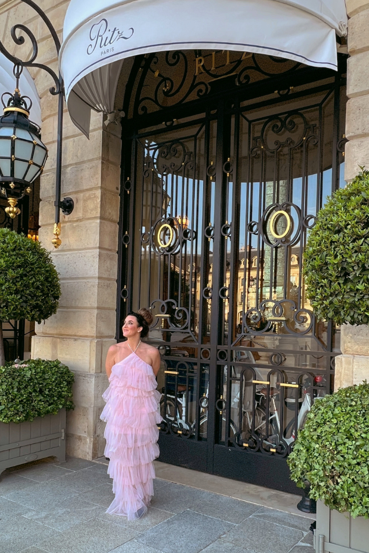 Tremmezina Tulle Halter Maxi - Blush